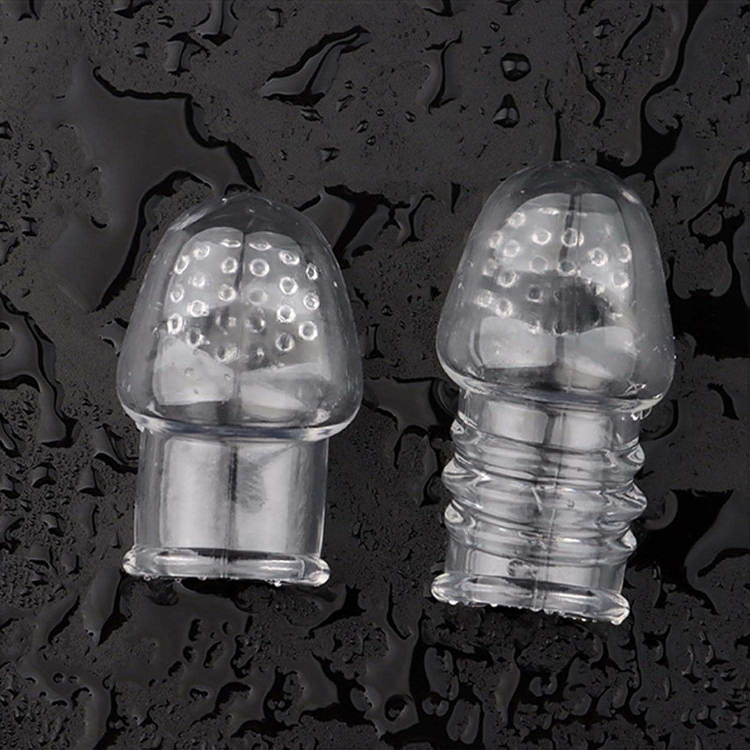 Threaded Penis Ring Transparent Extended Penis Condom Bdsm Cock Extension Rings Enlarger Ejaculation Delay Erotic Toy in Couple