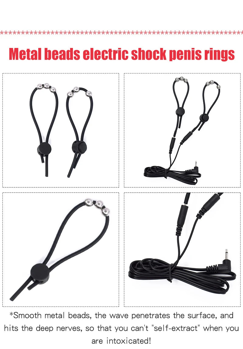 Taser Electro Stimulation Massage Masturbation Pulse Anal Butt Plug Penis Ring Nipple Sucker Clamp Massage Gloves/Pad E-stim Toy