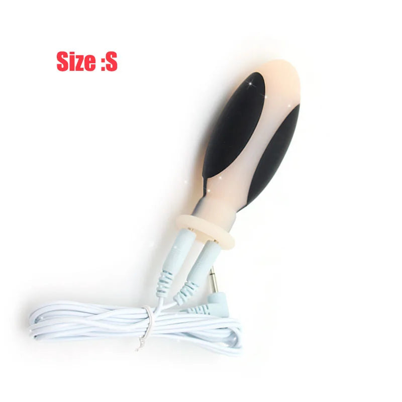 Taser Electro Stimulation Massage Masturbation Pulse Anal Butt Plug Penis Ring Nipple Sucker Clamp Massage Gloves/Pad E-stim Toy