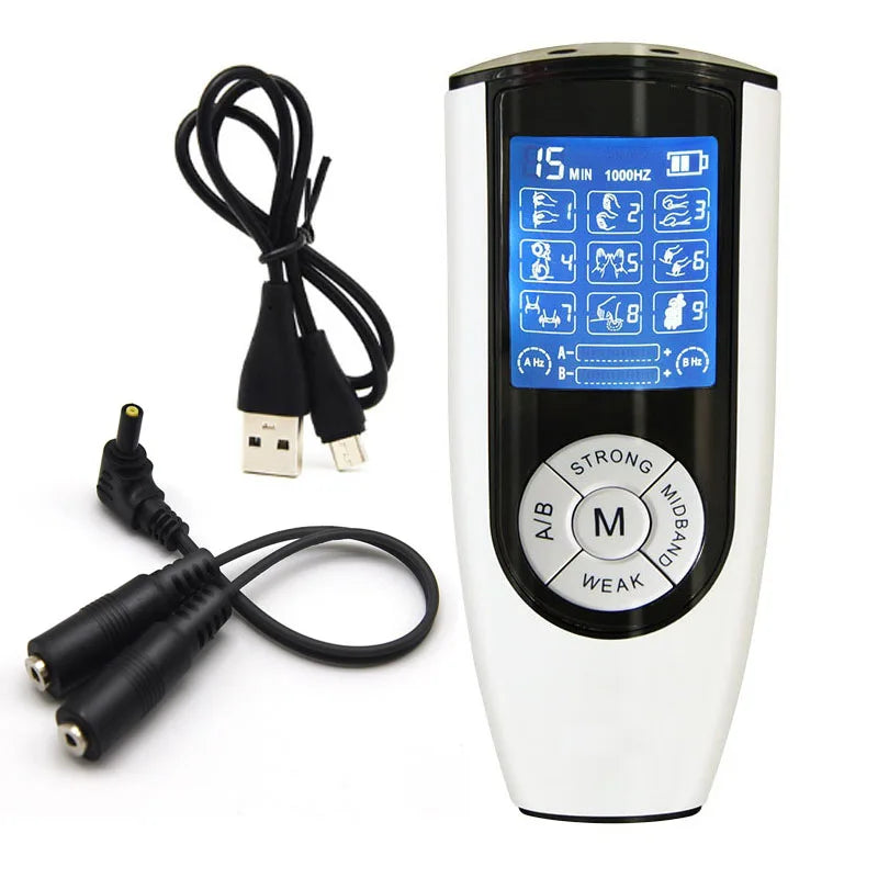 Taser Electro Stimulation Massage Masturbation Pulse Anal Butt Plug Penis Ring Nipple Sucker Clamp Massage Gloves/Pad E-stim Toy