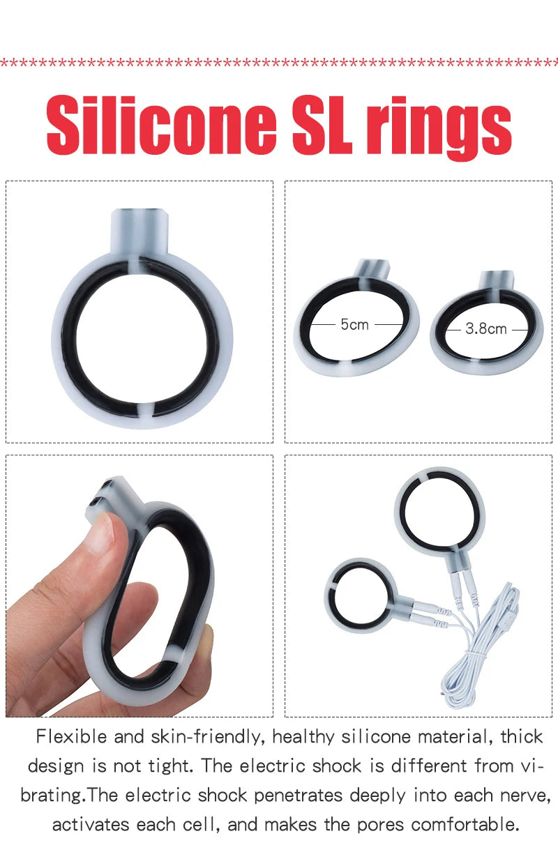 Taser Electro Stimulation Massage Masturbation Pulse Anal Butt Plug Penis Ring Nipple Sucker Clamp Massage Gloves/Pad E-stim Toy