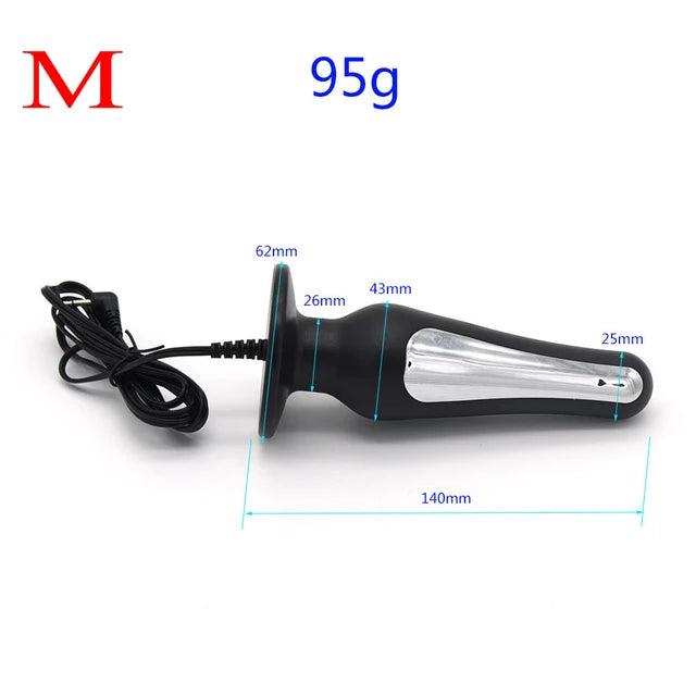 Taser Electro Stimulation Massage Masturbation Pulse Anal Butt Plug Penis Ring Nipple Sucker Clamp Massage Gloves/Pad E-stim Toy