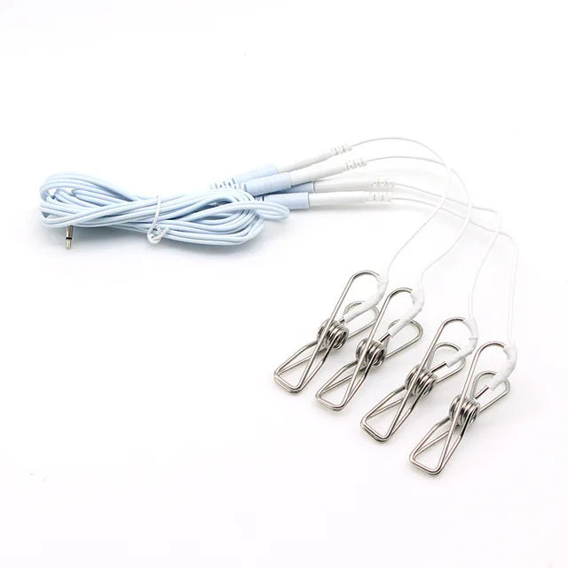 Taser Electro Stimulation Massage Masturbation Pulse Anal Butt Plug Penis Ring Nipple Sucker Clamp Massage Gloves/Pad E-stim Toy