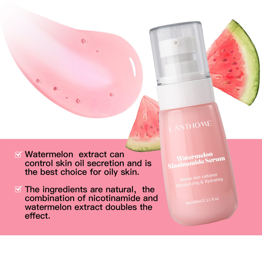 Watermelon Glow Niacinamide Moisturizing Face Pre-Treatment,Moisturizing Serum,Skin Makeup Lightweight Moisturizing Pre-treatmen