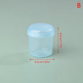 1pcs Mini Round Transparent Plastic Small Boxes Pill Jewelry Storage Case Container Storage Small Pill Box Portable Travel Home