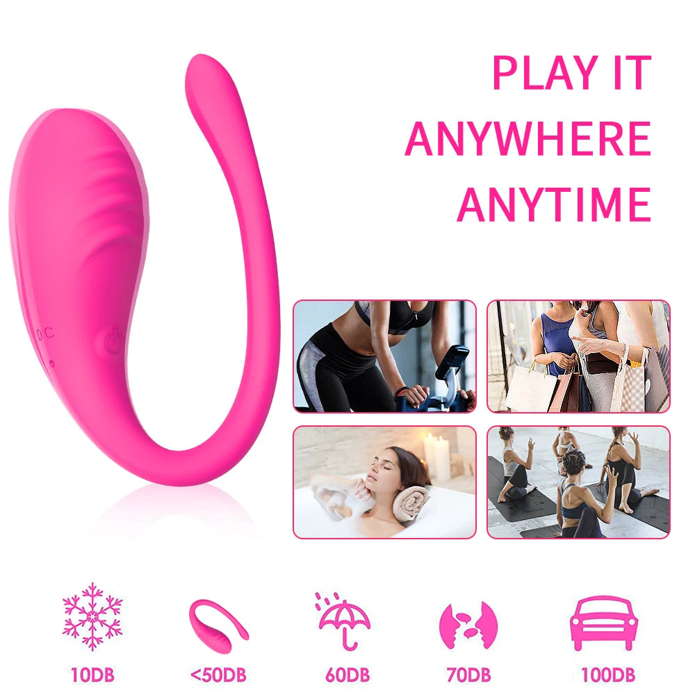 APP Controlled Vaginal Double Vibrators G-Spot Anal Vibrating Egg Massager Wearable Stimulator Adult Sexo Toys for Women Couples