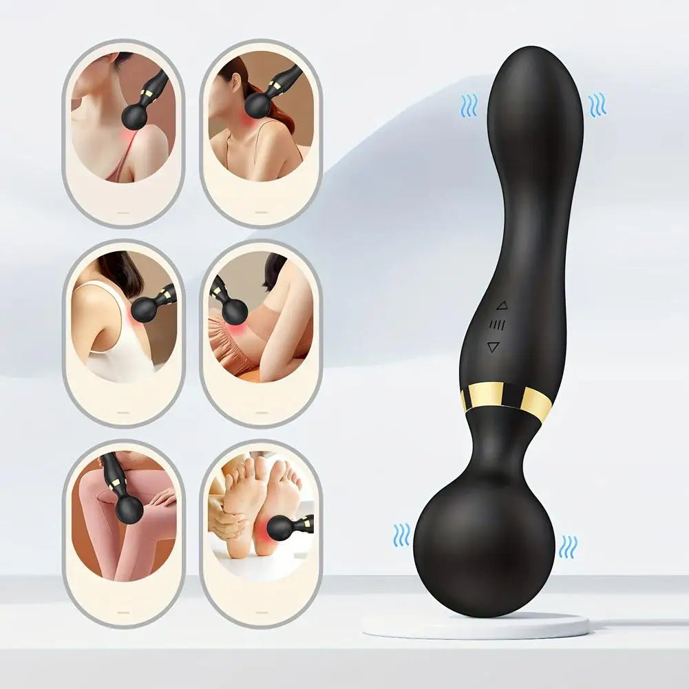 Portable Mini Handheld Massager Waterproof Multi Mode Vibration Rechargeable Muscle Relief Health Care Device