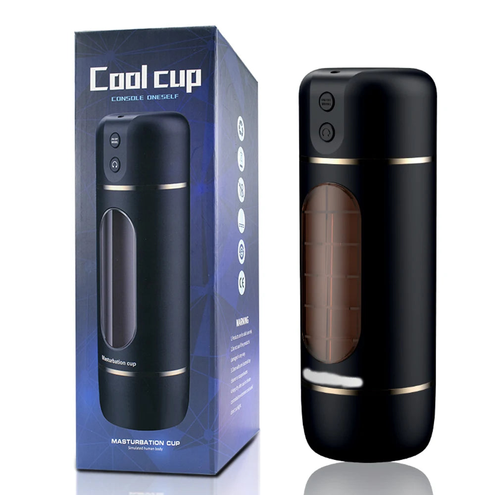 Automatic Male Masturbator Cup Sucking Vibrating Masturbation Machine Vagina Pusssy Blowjob Vibration Toys for Man Adults 18