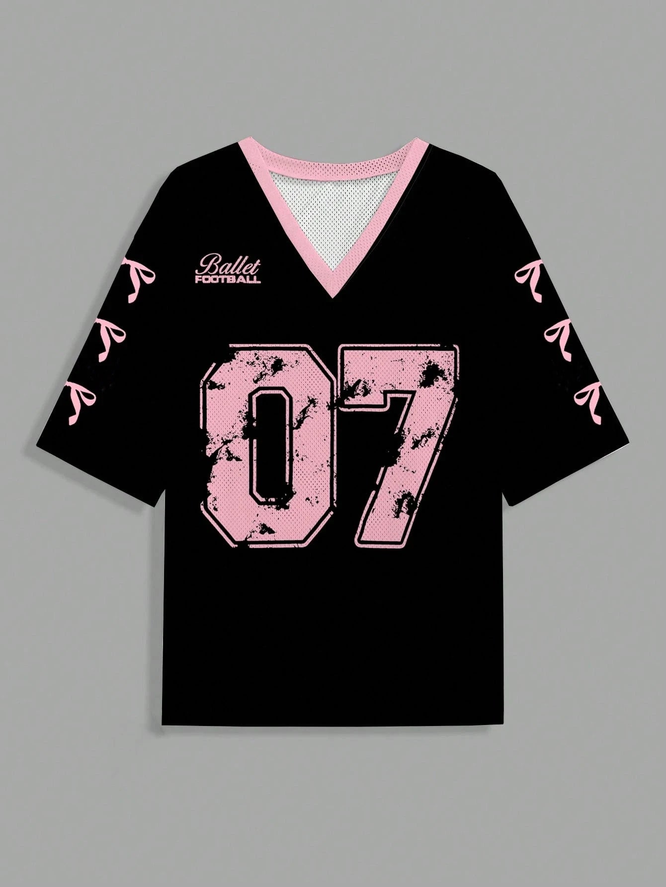 07 Jersey Casual Butterfly Number Graphic T-Shirt For Women Suitable For Summer Oversized T-shirt Sports Basketball Jerseys Tops