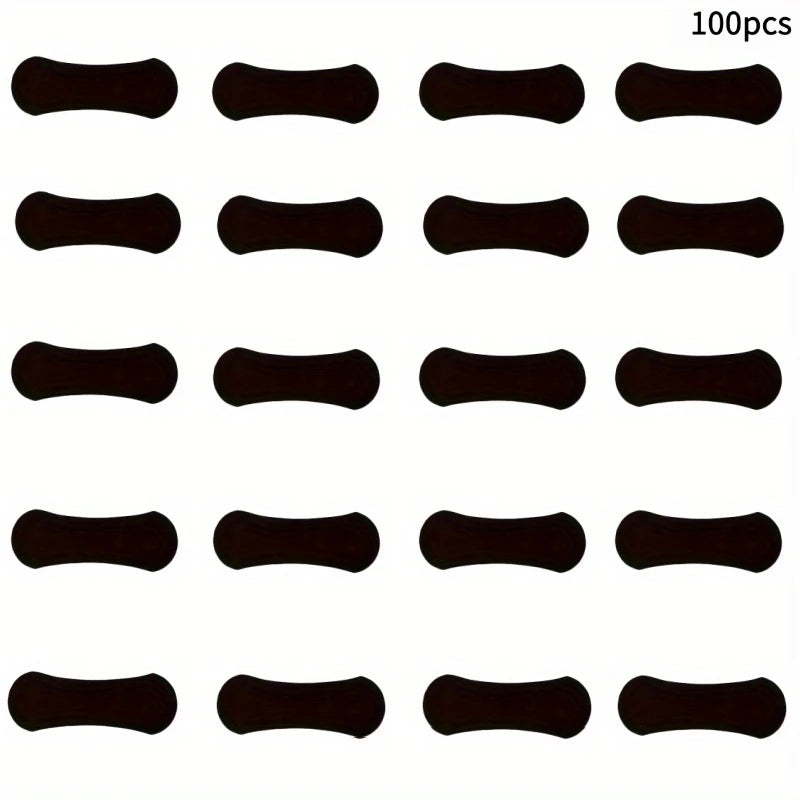 100pcs Better Breathing Nose Breathing Strips For Better Sleep Anti Snoring Breathe Well Nasal Strips Black Oval Nose Patches