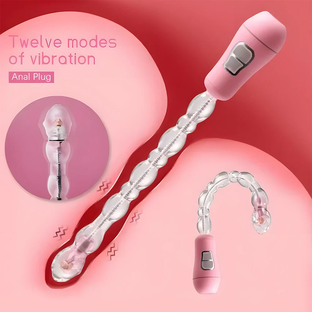 Electric Anal Plug Prostate Massager G-Spot  Vaginal Stimulator Anal Pull Beads Ass Vibrator Dildo  Male Female Masturbator