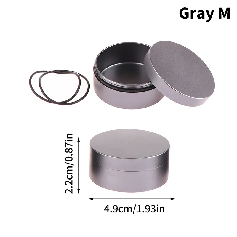 New Mini Waterproof Aluminum Alloy Sealing Bottle Outdoor EDC Survival Pill Box Container Capsule Pill Bottle Tank Case