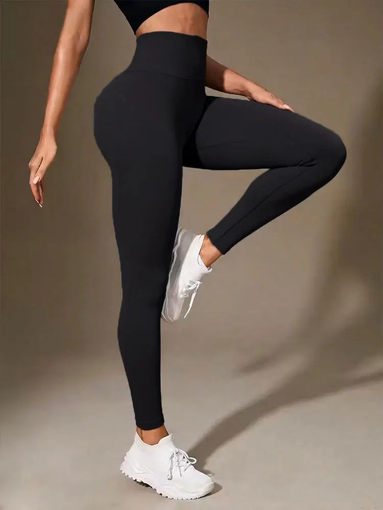 Women's High-Waisted 4-Way Stretch Compression Leggings-Tummy Control Yoga Pilates Gym Workout Pants, Plus Size Clothes,Jeans