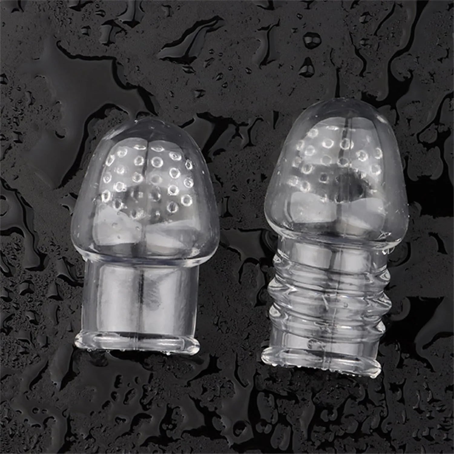 Threaded Penis Ring Transparent Extended Penis Condom Bdsm Cock Extension Rings Enlarger Ejaculation Delay Erotic Toy in Couple