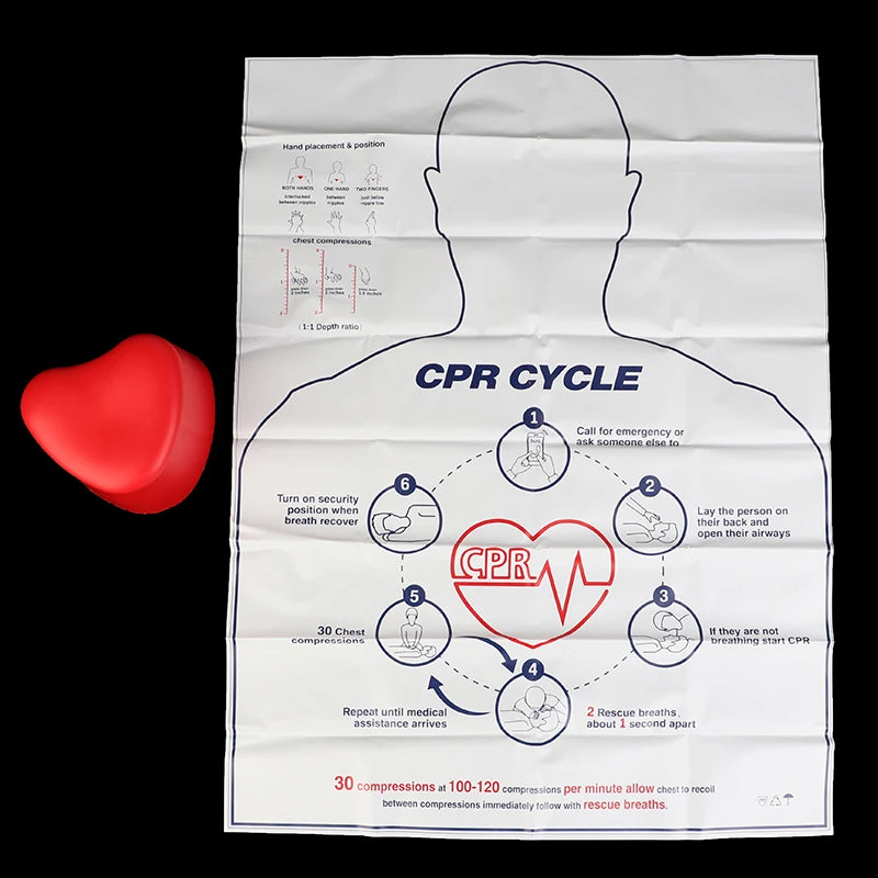 Medical First Aid Rescue Teaching Tool for Nursing Mini Heart-Shaped CPR Training Manikin Model
