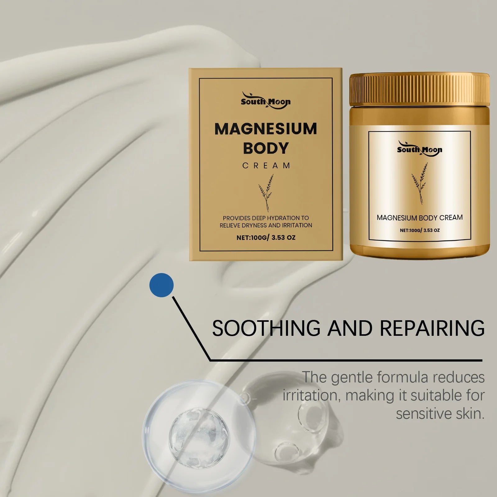 Muscle Soreness Relief Body Lotion Refreshing Nourishing Cream Relieve Tightness Discomfort Non-Greasy Daily Topical Body Cream