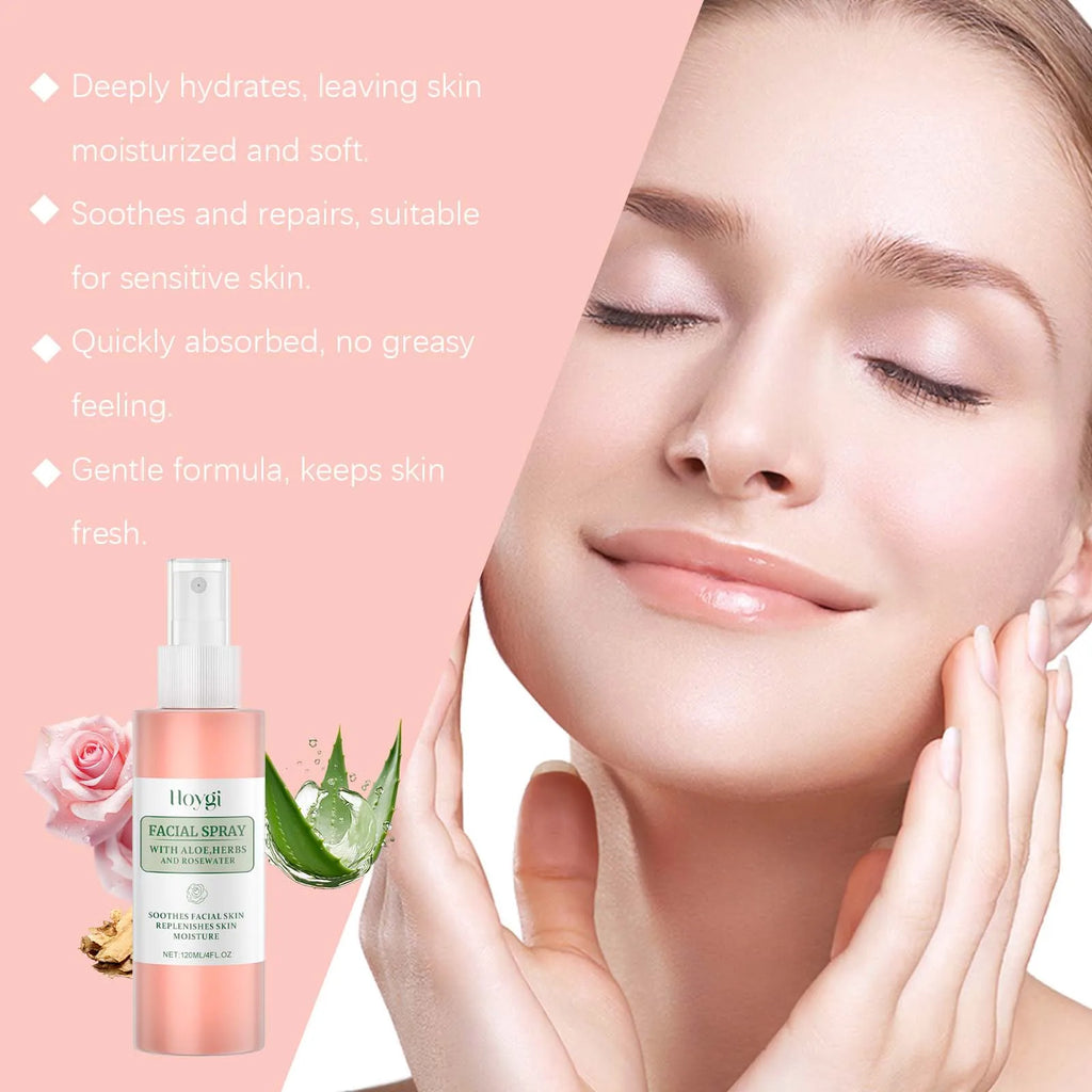 Rose Toner Spray Repair Damaged Skin Shrink Pore Improve Dryness Oil Control Lighten Melasma Pigmentation Vitamin C Face Essence