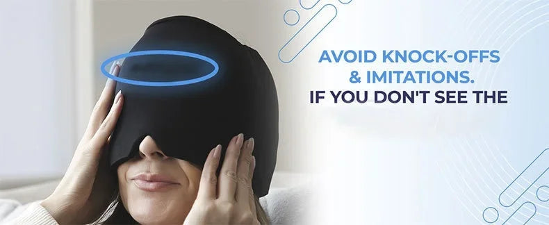 1pcs migraine relief headgear relief cap gel ice cap single layer headgear ice pack headgear relief stretchable compression head
