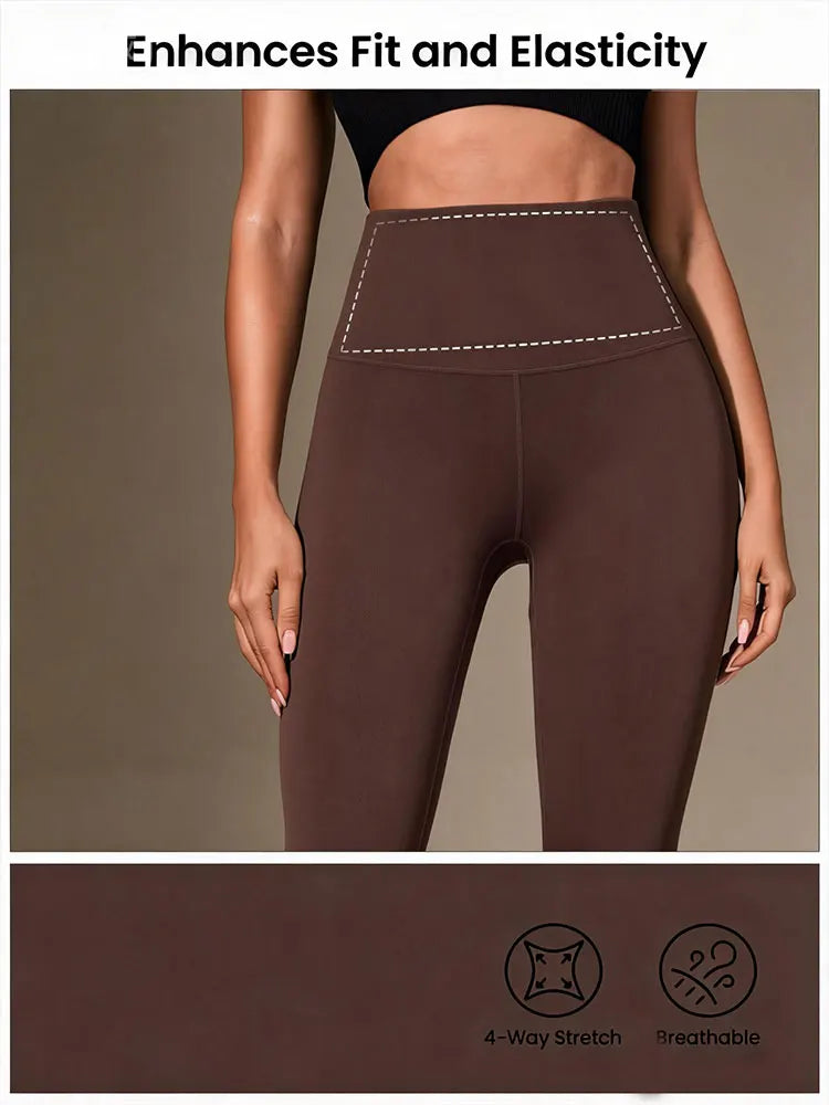 Women's High-Waisted 4-Way Stretch Compression Leggings-Tummy Control Yoga Pilates Gym Workout Pants, Plus Size Clothes,Jeans