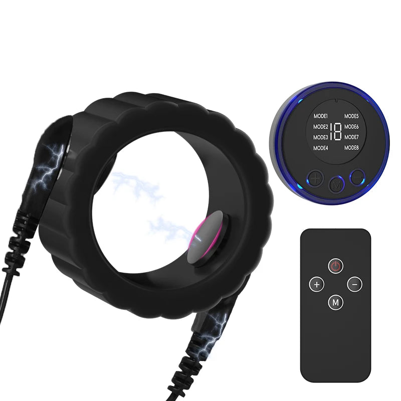 Taser Electro Stimulation Massage Masturbation Pulse Anal Butt Plug Penis Ring Nipple Sucker Clamp Massage Gloves/Pad E-stim Toy