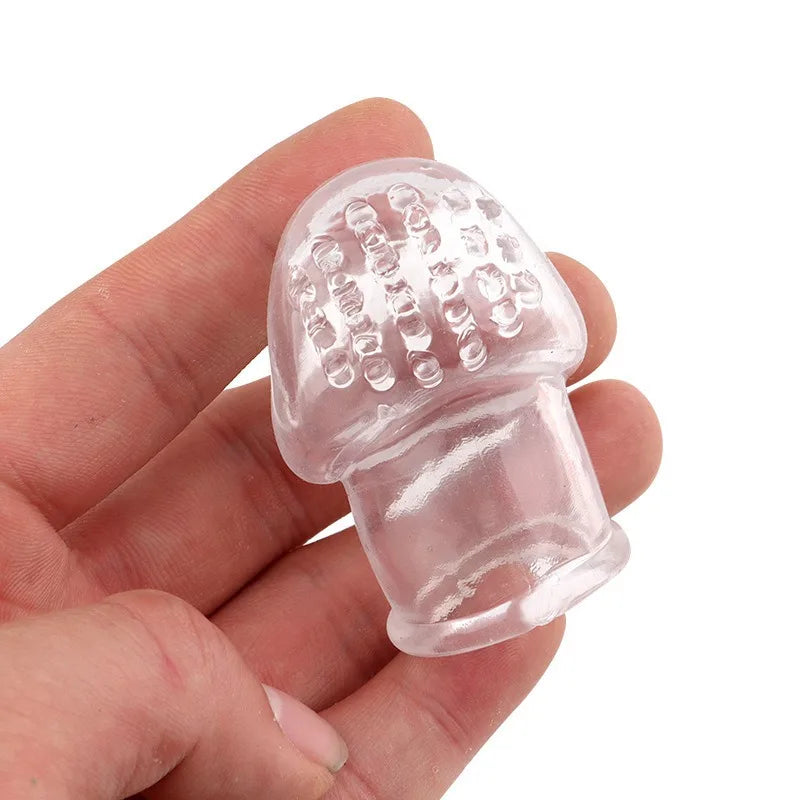 Threaded Penis Ring Transparent Extended Penis Condom Bdsm Cock Extension Rings Enlarger Ejaculation Delay Erotic Toy in Couple