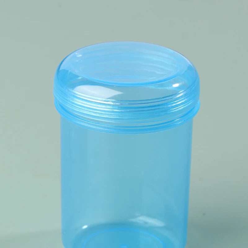 1pcs Mini Round Transparent Plastic Small Boxes Pill Jewelry Storage Case Container Storage Small Pill Box Portable Travel Home