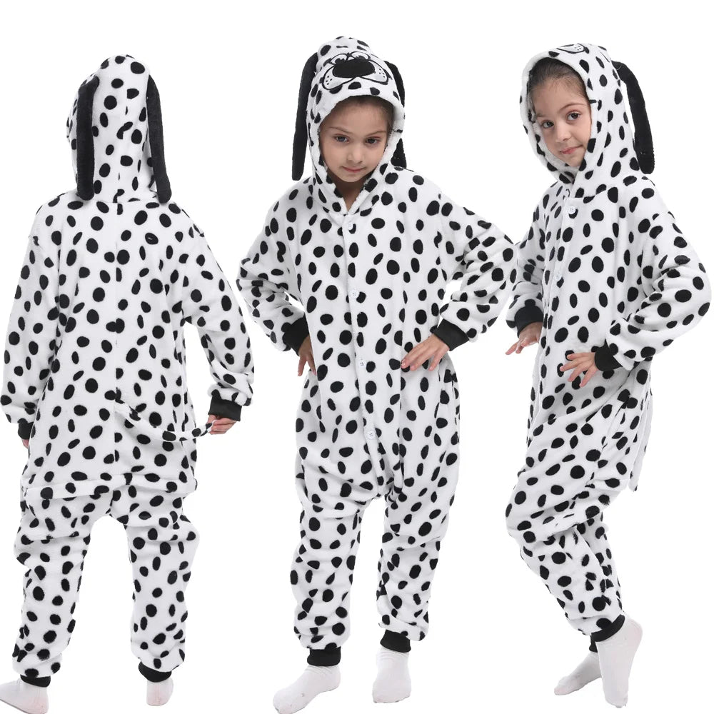 Animal Onesies Kigurumi Unicorn Pajamas Set Women Winter Overall Flannel Cartoon Cosplay Sleepwear Jumpsuit Men Homewear Pijama