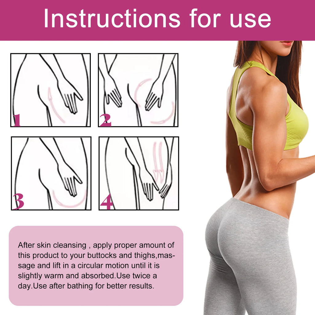 Butt Enhancement Cream Lifting Firming Buttock Elasticity Sculpt Plump Prevent Sagging Hip Lift Tightening Up Massage Cream 120g