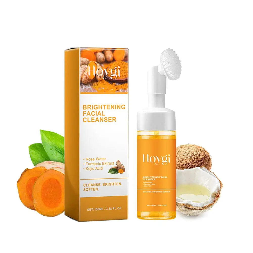 Turmeric Facial Cleanser Facial Scrub Cleansing Oil Control Blackhead Remover Shrink Pores Skin Care Body Care
