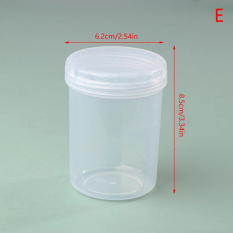 1pcs Mini Round Transparent Plastic Small Boxes Pill Jewelry Storage Case Container Storage Small Pill Box Portable Travel Home