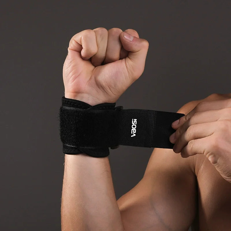 1PC Lightweight Adjustable Wrist Support Brace for Weightlifting Squat Kettlebell Outdoor Cycling - Protective Fitness Wristband