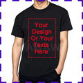 DIY Print Men Tshirt Your Photo Or Logo Here Cotton Comfortable Teeshirt Summer Top Perfect Gift customized t-shirt man 4XL 5XL