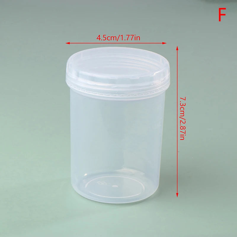 1pcs Mini Round Transparent Plastic Small Boxes Pill Jewelry Storage Case Container Storage Small Pill Box Portable Travel Home