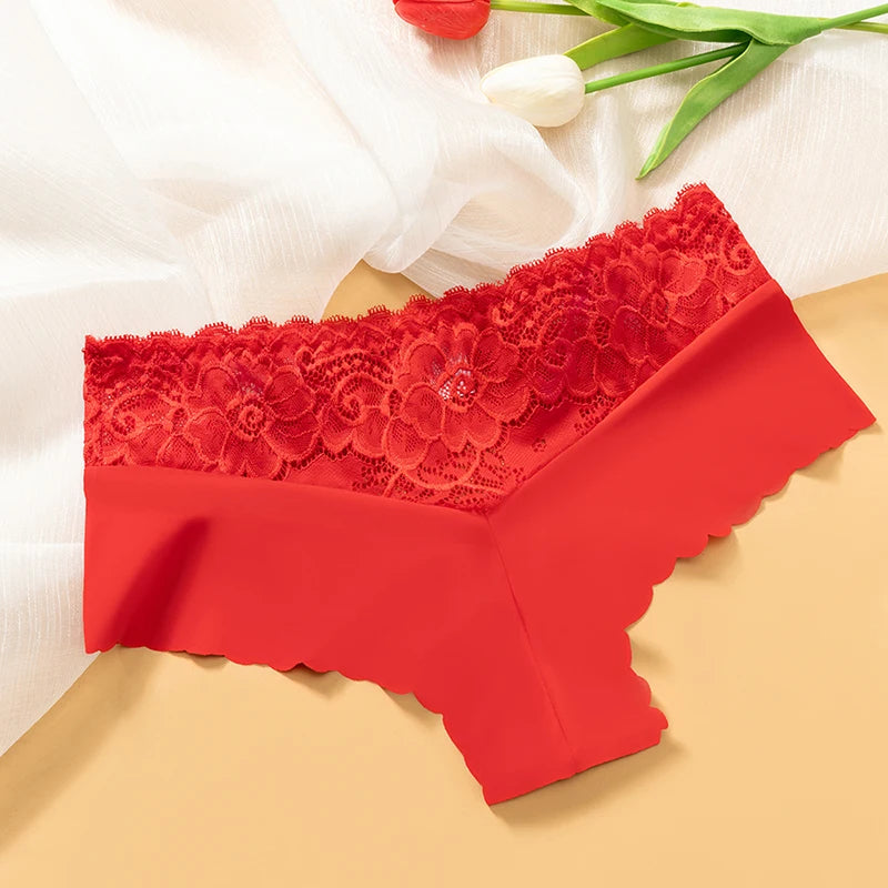 BZEL 5PCS/Set Women's Panties Sexy Lace Underwear Fashion Printing Woman Boxers Comfortable Lingerie Breathable Female Boyshorts