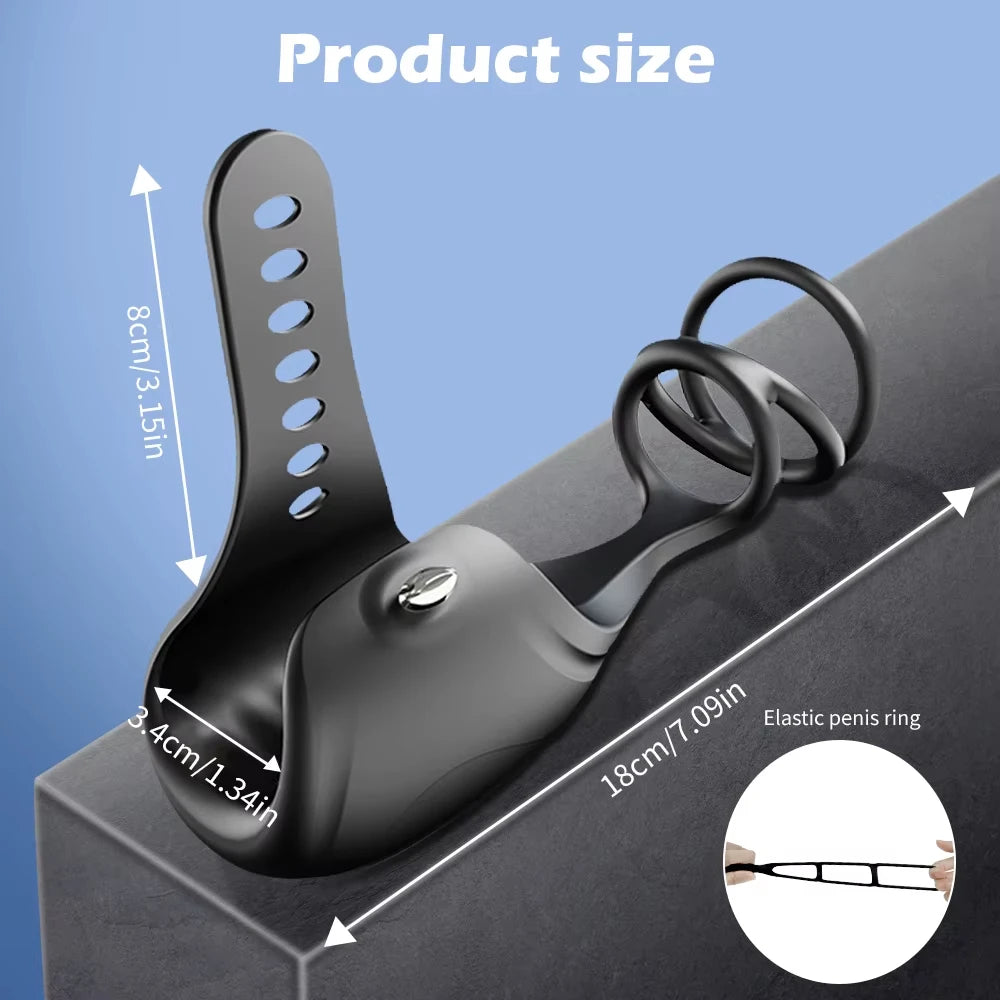 Male Penis Trainer Cock Ring Vibrator Masturbators Stroker Toys with Penis Rings for 18+ Men Erection APP Control Glans Massage
