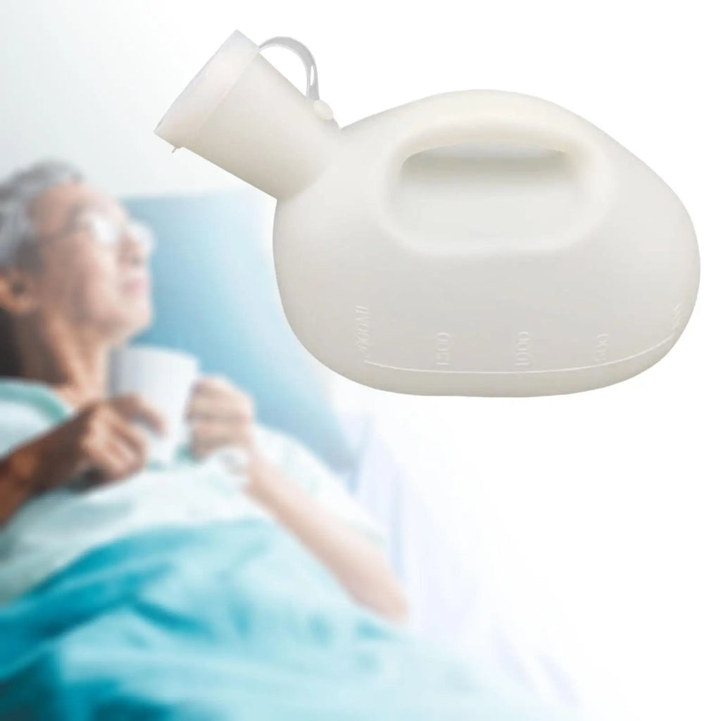 Plastic Urinals for Men Spill Proof Reusable Mens Potty for Incontinence Seniors Elderly Travel Car Driving Camping