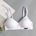 Cotton Women's AB Cup Bra Underwear Wireless Gathering Comfortable V-Bra Women's Upward Push Underwear