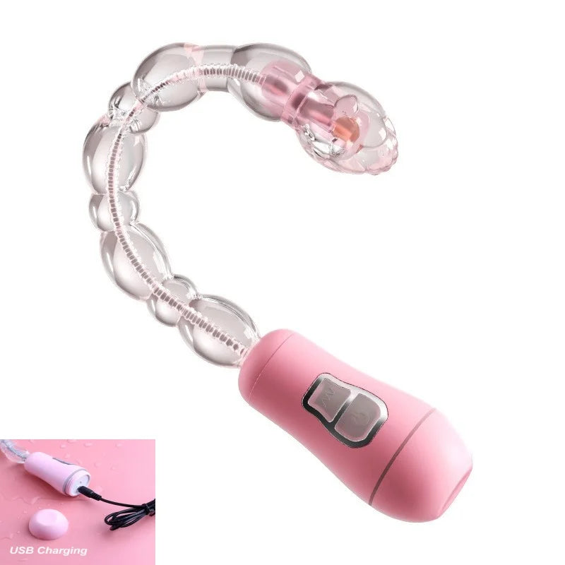 Electric Anal Plug Prostate Massager G-Spot  Vaginal Stimulator Anal Pull Beads Ass Vibrator Dildo  Male Female Masturbator