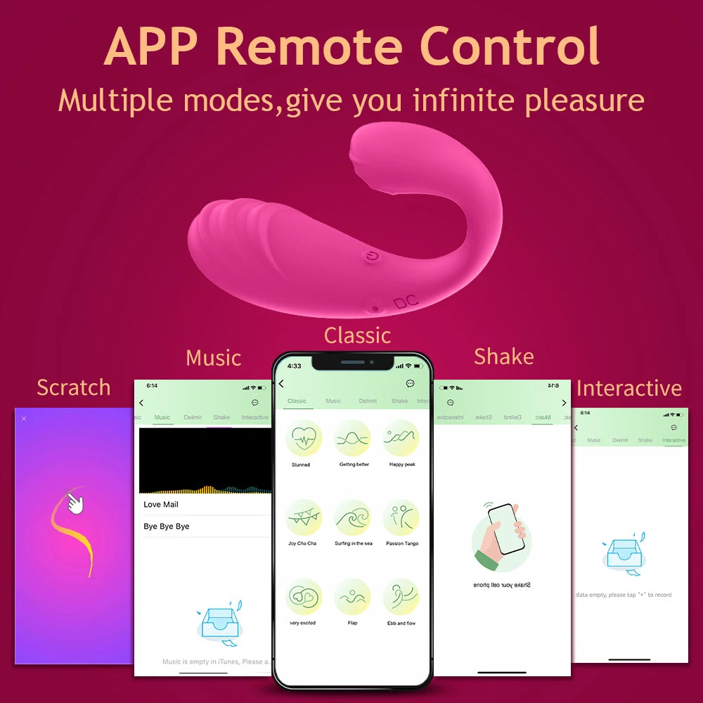 APP Controlled Vaginal Double Vibrators G-Spot Anal Vibrating Egg Massager Wearable Stimulator Adult Sexo Toys for Women Couples