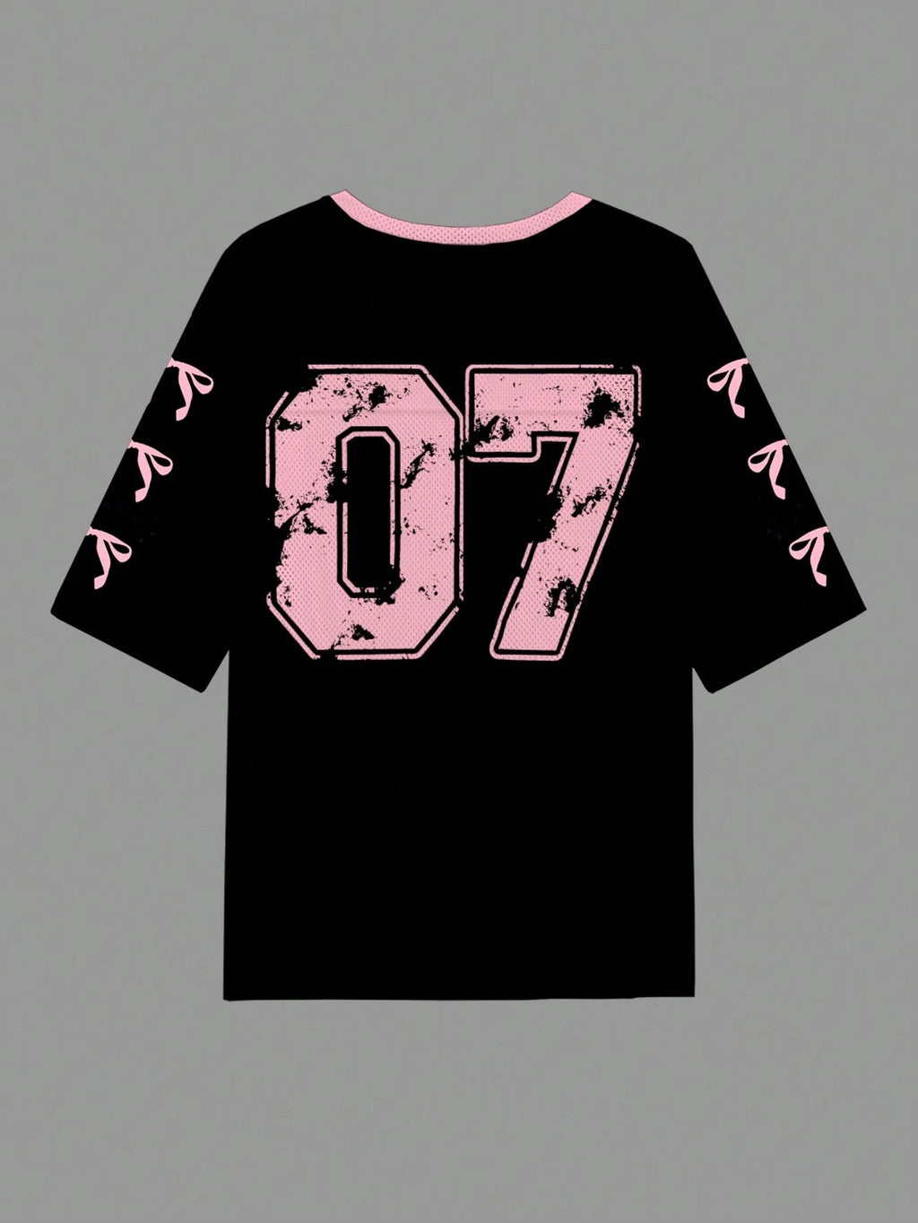 07 Jersey Casual Butterfly Number Graphic T-Shirt For Women Suitable For Summer Oversized T-shirt Sports Basketball Jerseys Tops