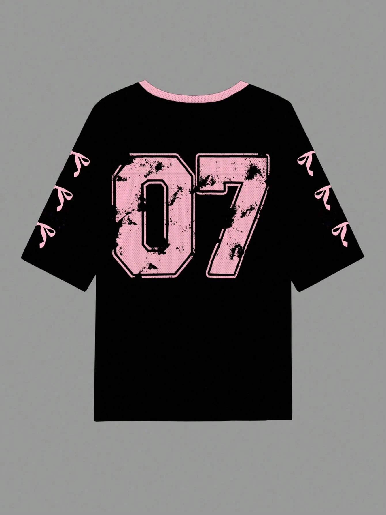 07 Jersey Casual Butterfly Number Graphic T-Shirt For Women Suitable For Summer Oversized T-shirt Sports Basketball Jerseys Tops