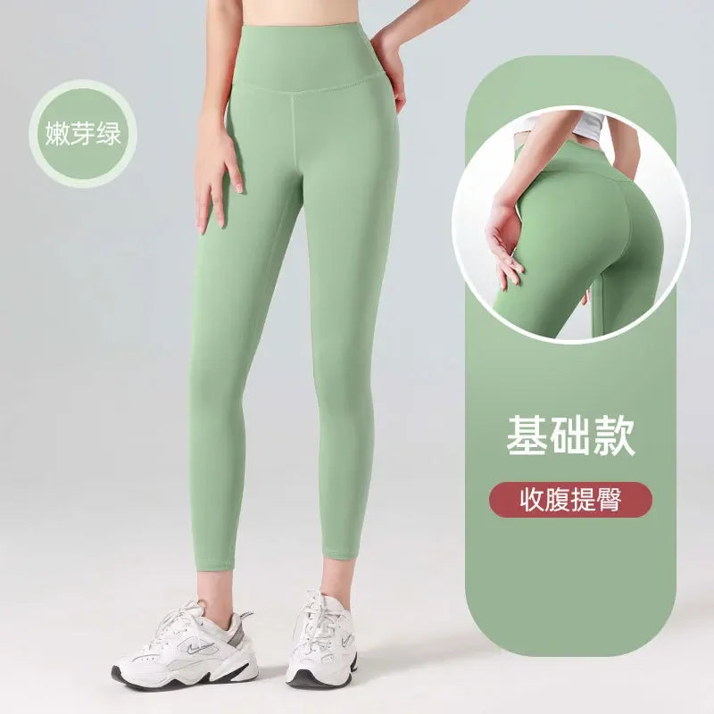 Woman Skinny Sexy Open Crotch Leggings Couple Outdoor Sport Crotchless Panties Booty Lifting Pants with Hidden Zipper Trousers
