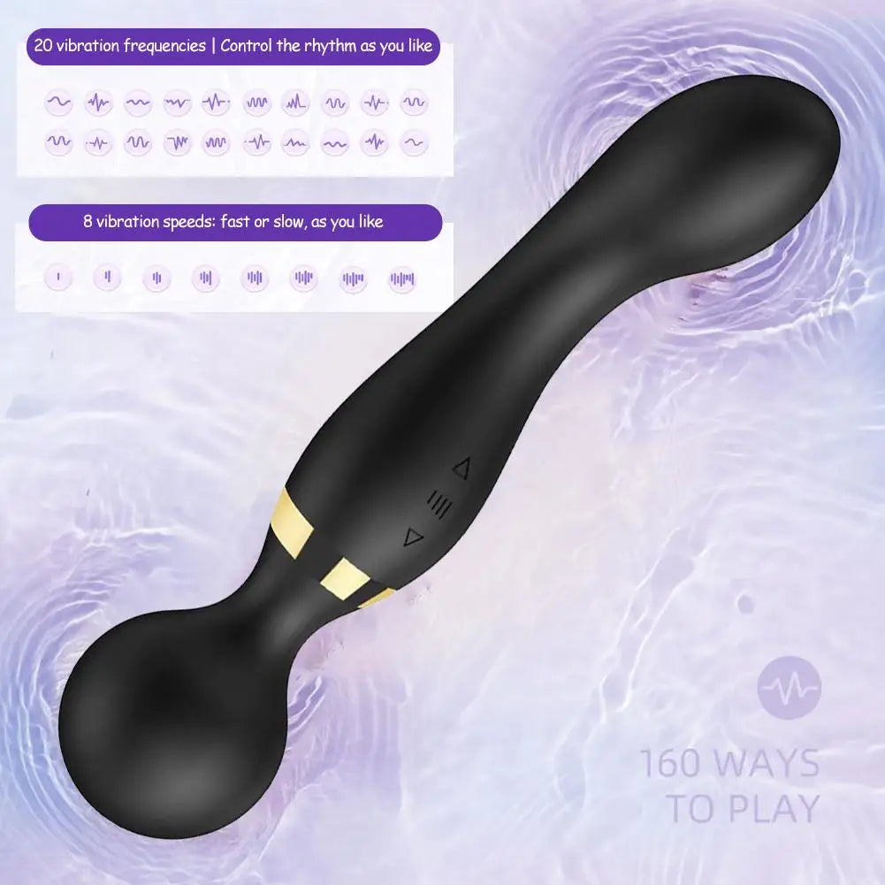 Portable Mini Handheld Massager Waterproof Multi Mode Vibration Rechargeable Muscle Relief Health Care Device
