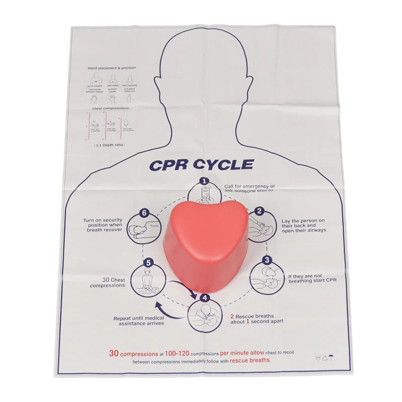 Medical First Aid Rescue Teaching Tool for Nursing Mini Heart-Shaped CPR Training Manikin Model