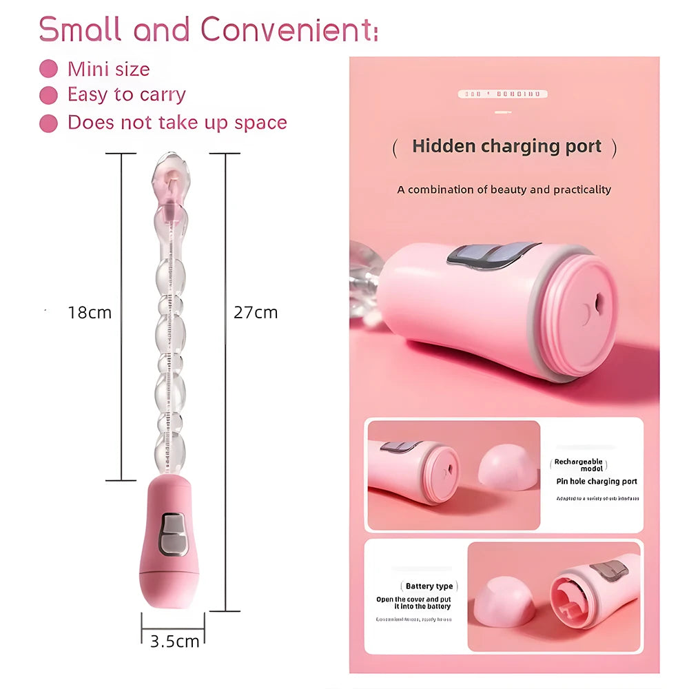 Electric Anal Plug Prostate Massager G-Spot  Vaginal Stimulator Anal Pull Beads Ass Vibrator Dildo  Male Female Masturbator