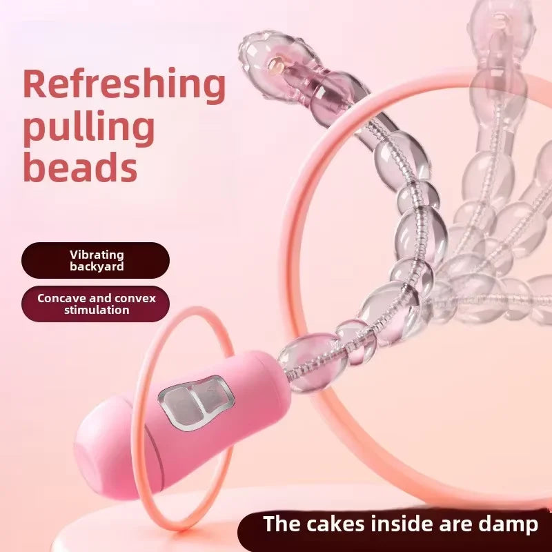 Electric Anal Plug Prostate Massager G-Spot  Vaginal Stimulator Anal Pull Beads Ass Vibrator Dildo  Male Female Masturbator