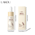 Rice Glow Facial Essence 17ml Hydrating Moisturizer Nourishes Brightens Skin Tone Natural Extract Serum Sensitive Skin