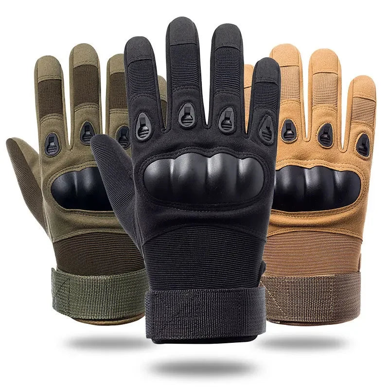 Tactical Hard Knuckle Half finger Gloves Men's Combat Hunting Shooting Paintball Duty - Fingerless