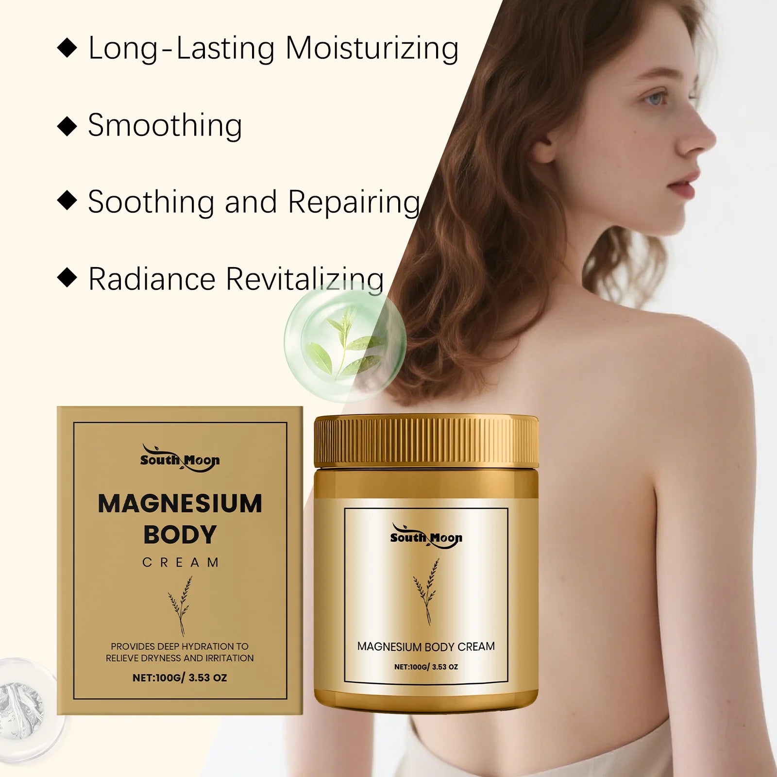 Muscle Soreness Relief Body Lotion Refreshing Nourishing Cream Relieve Tightness Discomfort Non-Greasy Daily Topical Body Cream