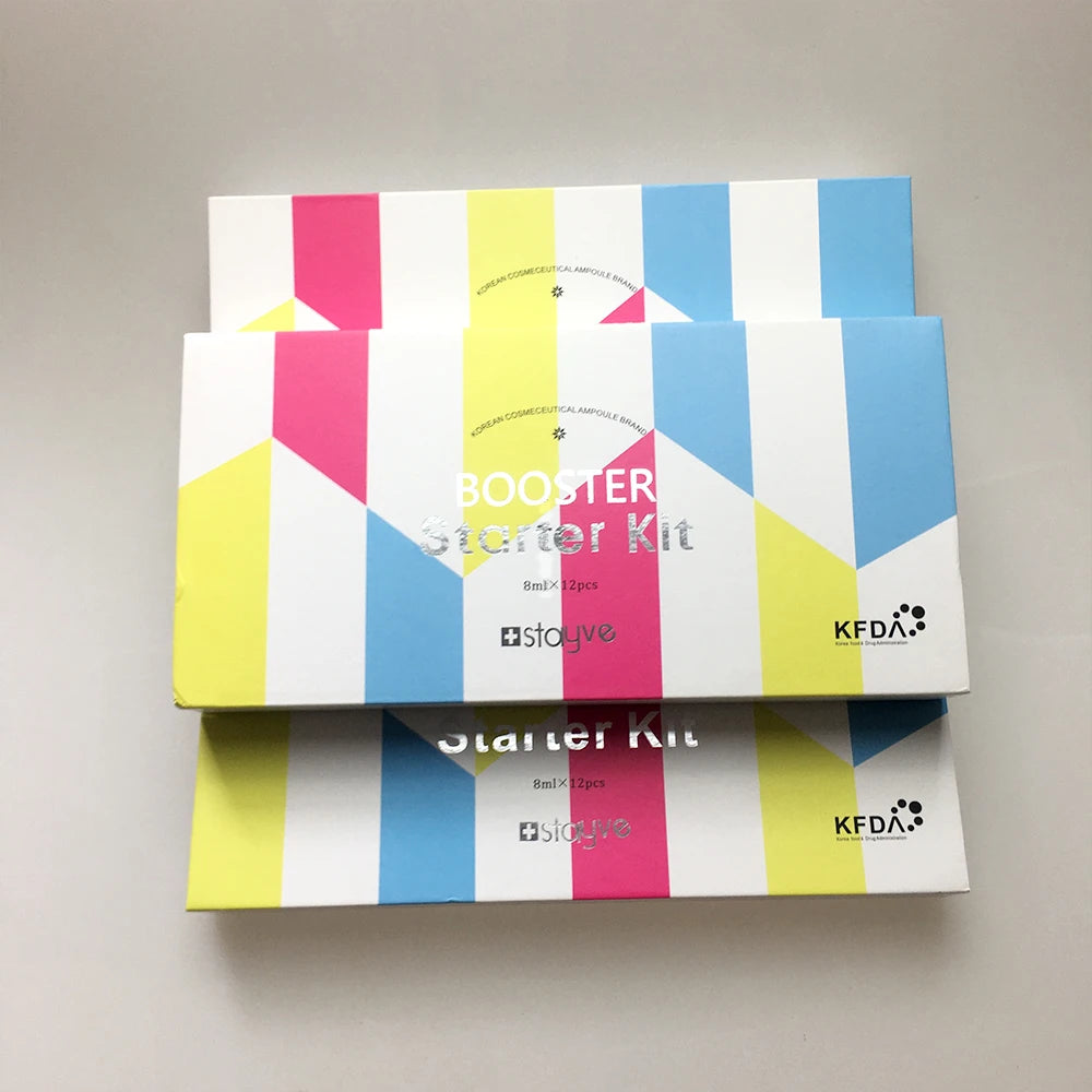 Korea Stayve 8ml Face Natural Salmon DNA Gold Ampoule Booster Serum Kit Whitening Moisturizing Rejuvenation SkinCare